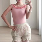 フリルトリミング キャミソールレオタード 3色展開 L1296