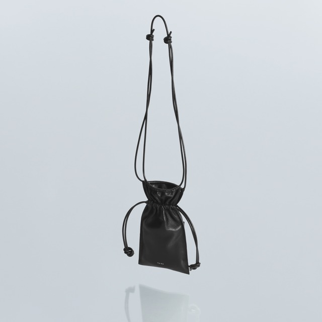 real leather drawstring shoulder mini bag [bdbd3]/ Y2401FRB28