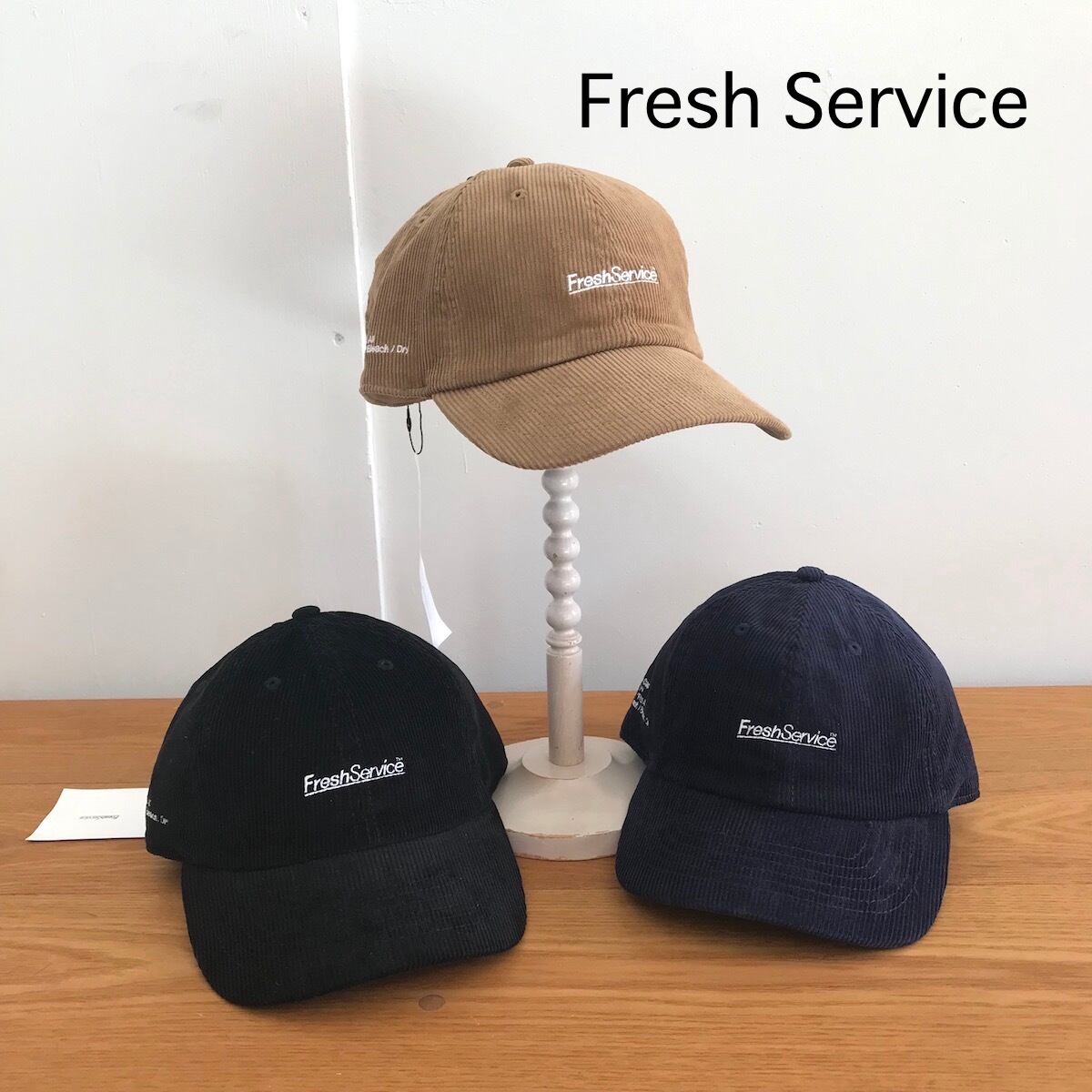 FreshService/フレッシュサービス・CORDUROY CORPORATE CAP | a flat shop