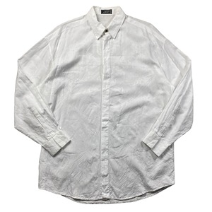 GIANNI VERSACE baroque woven cotton shirt