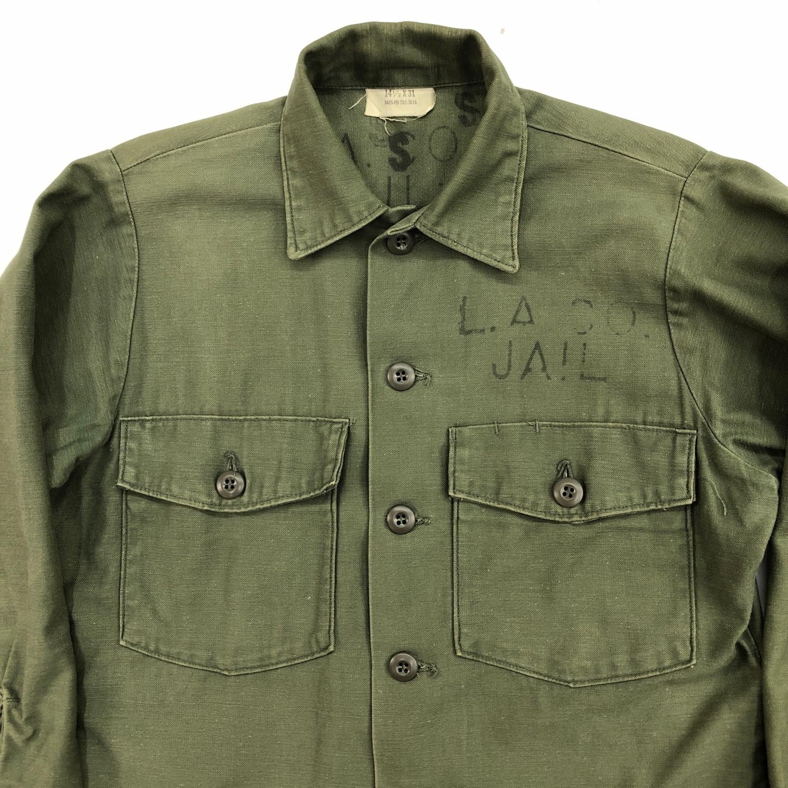 U.S.ARMY 70年代 USA製 OG-107 ユーティリティシャツ UTILITY SHIRT