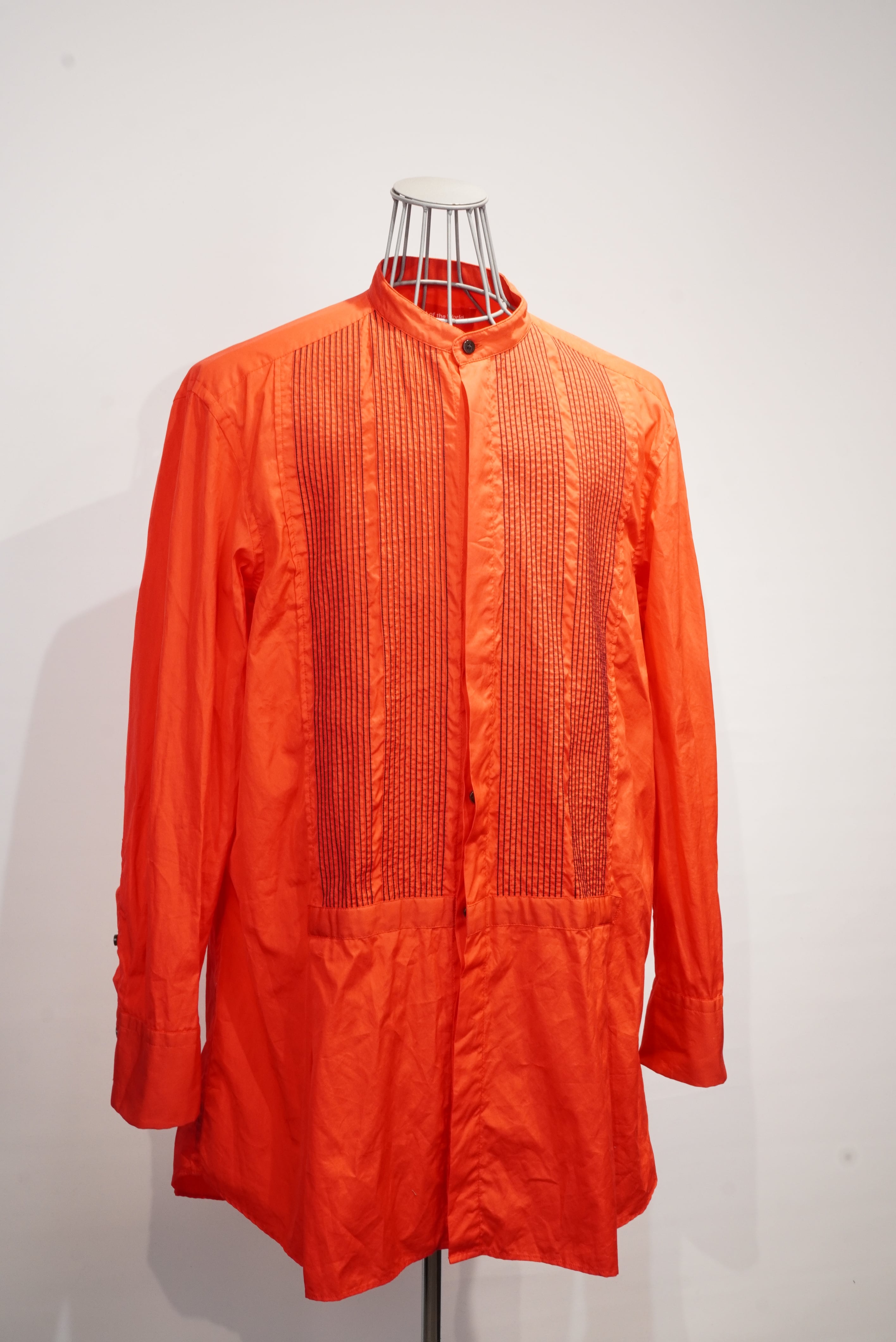 Any where out of the world ×ARCD /  Pin tuck Band coller Shirt    (221069)