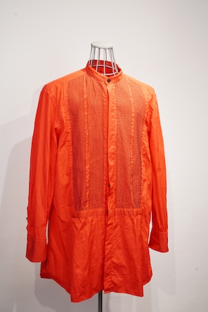 Any where out of the world ×ARCD /  Pin tuck Band coller Shirt    (221069)