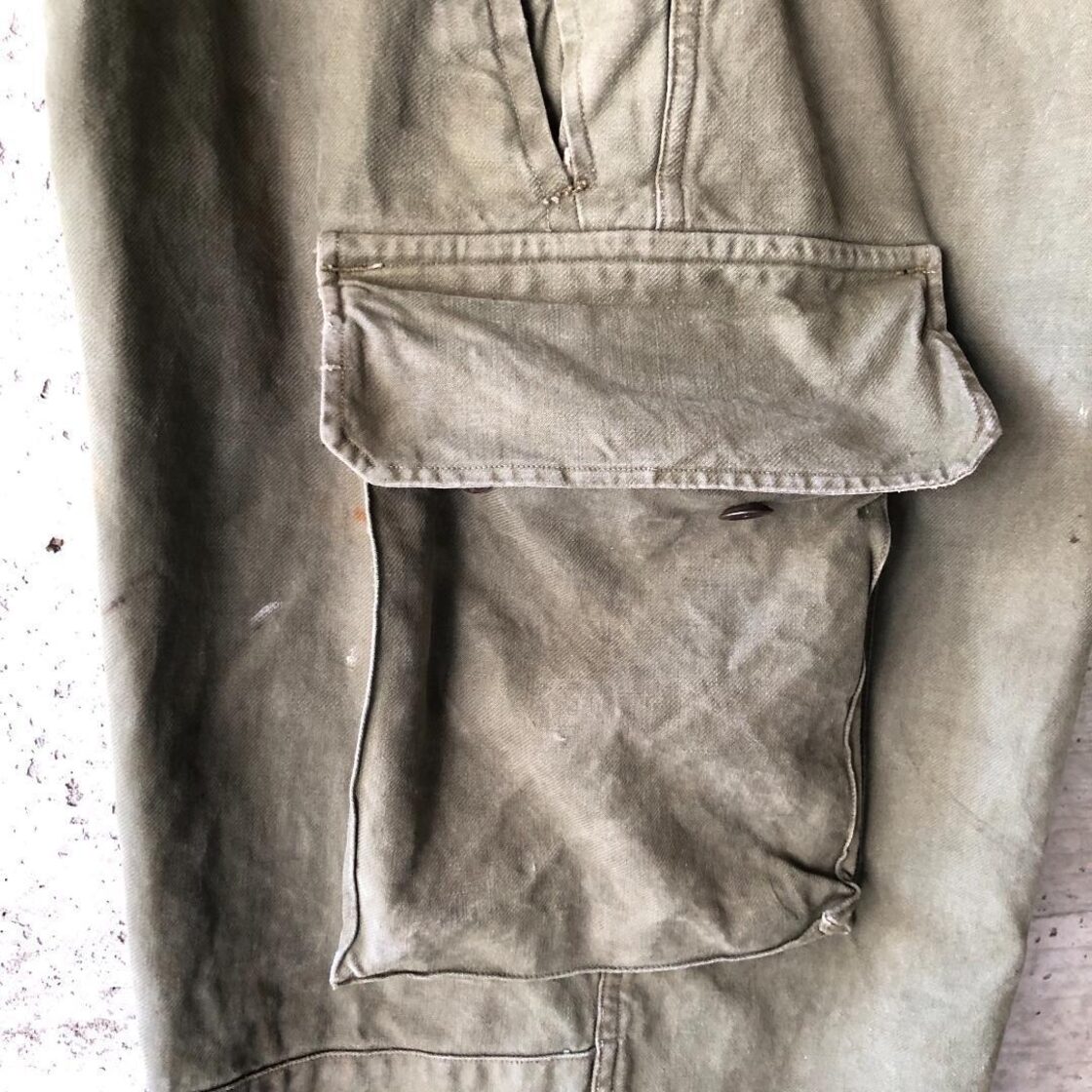 KU249】本物 サイズ22相当 フランス軍 M-47 カーゴパンツ 前期 | Pay ID