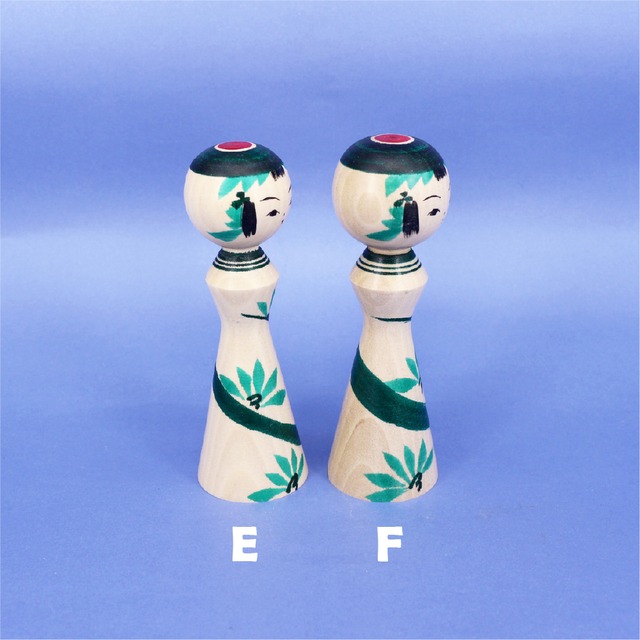 《 弥治郎系・新山真由美 工人 》裾広がりこけし　4寸