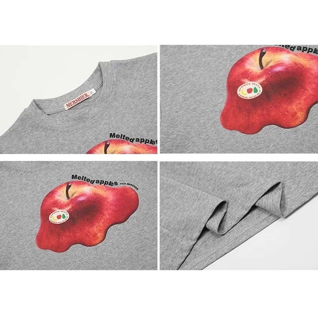 メルティングアップルグラフィックショートTシャツ 2col R02453