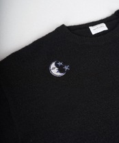 SUN＆MOON EMBROIDERY CREW KNIT［HSK001］