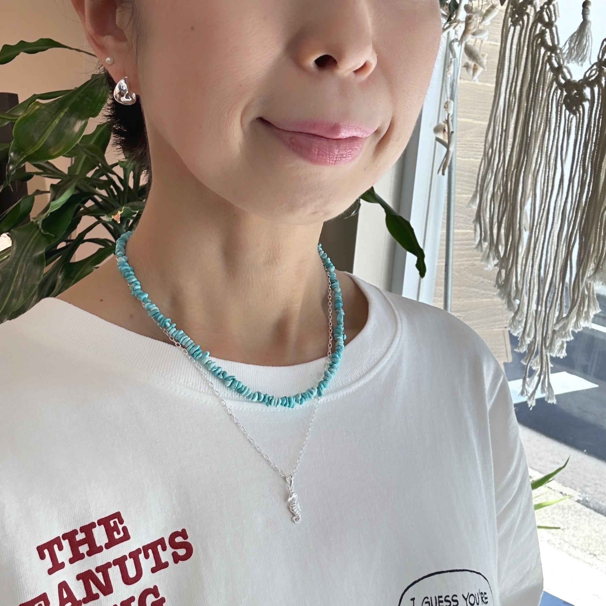 リトル タツノオトシゴ ペンダント （チェーン オプション）ネックレス