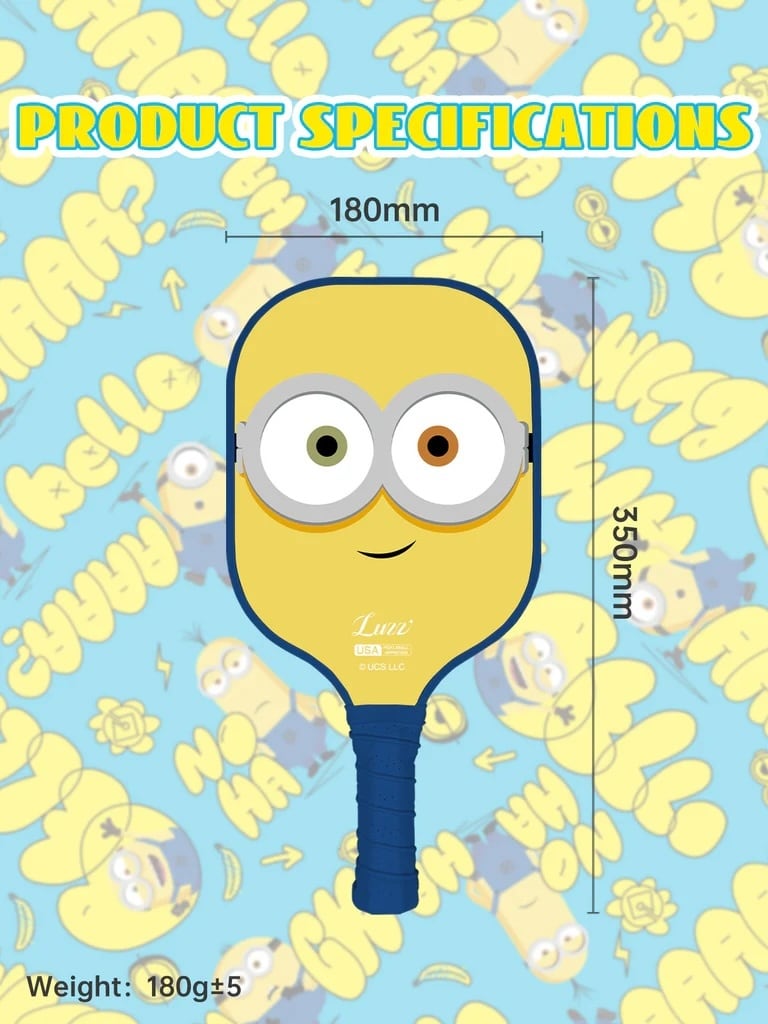 LUZZPICKLEBALL Minions Kids ジュニアパドル ピックルボールパドル