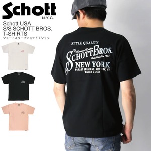 【送料無料】Schott(ショット) ショートスリーブ ショット ブラザース Tシャツ クルーネック カットソー メンズ レディース 3103119 【最短即日発送】