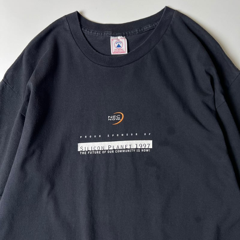 90s 1997 NEC 企業物 3面 プリント 半袖 Tシャツ L / 90年代 アメリカ