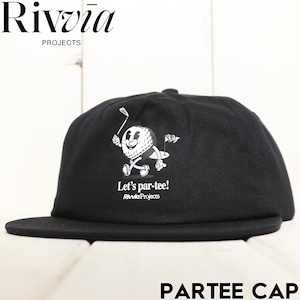 スナップバックキャップ  帽子 Rivvia PROJECTS リヴィアプロジェクツ PARTEE CAP RHE-25115 BLK 日本代理店正規品