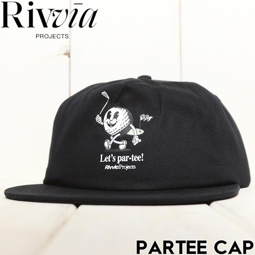 スナップバックキャップ 帽子 Rivvia PROJECTS リヴィアプロジェクツ PARTEE CAP RHE-25115 BLK 日本代理店正規品