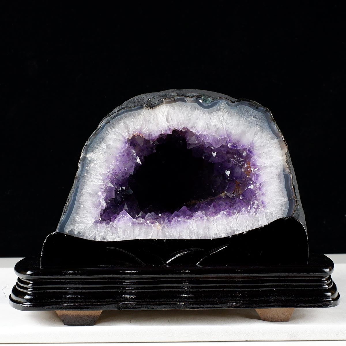 9Kg アメジストドーム ブラジル産 アメジスト ドーム 原石 置物 台座付属 一点物 174-2221