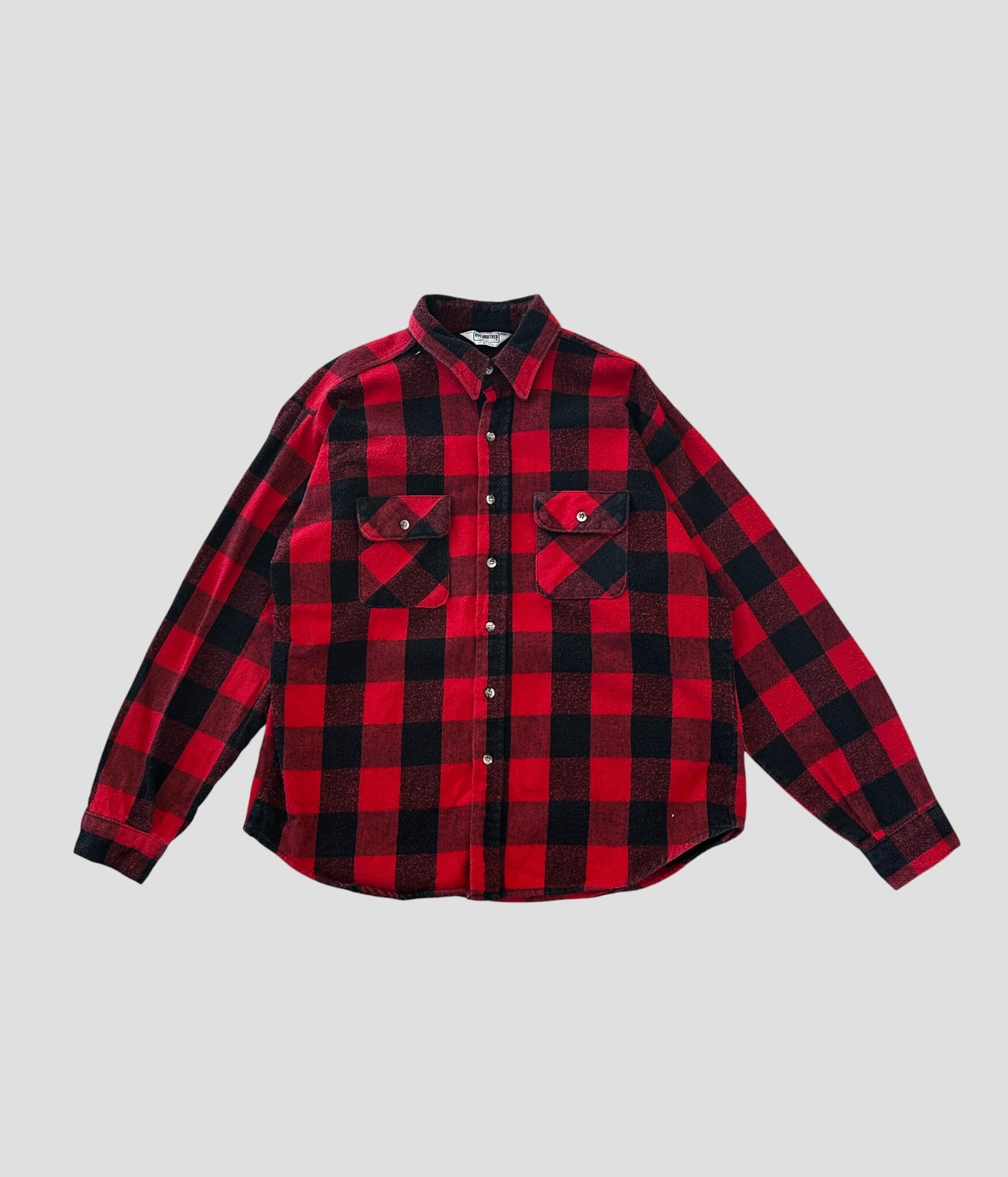 FIVE BROTHER- Vintage 70-80s XL Flannel Check Shirt | BEGGARS