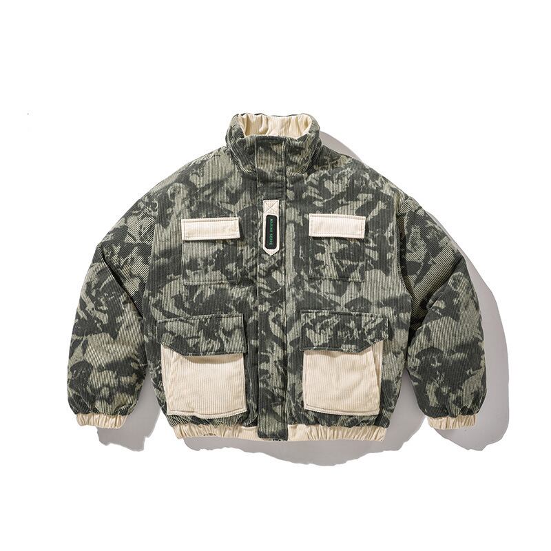 【新作】【送料無料】 Road Vintage Winter LooseBoysオールマッチeseレトロ立体パッチポケット長袖厚手のカーディガンコットン-アリババ ロング ウィンター 冬物 ビンテージ hip6-161175164519342