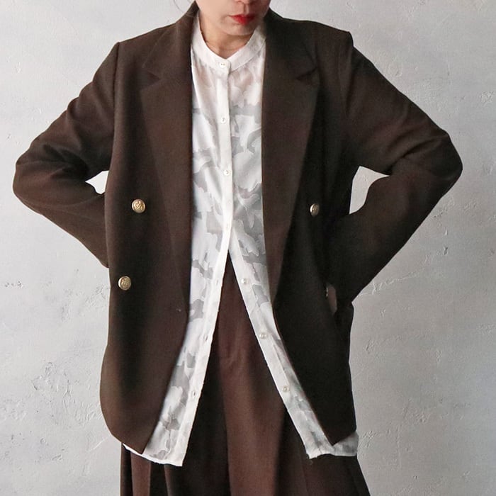 (Z01)【送料無料】テーラードダブルジャケット