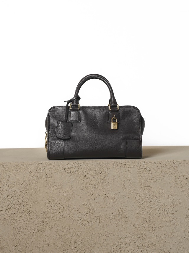 LOEWE ロエベ アマソナ28  ブラウン ゴールド金具 ハンドバッグ　