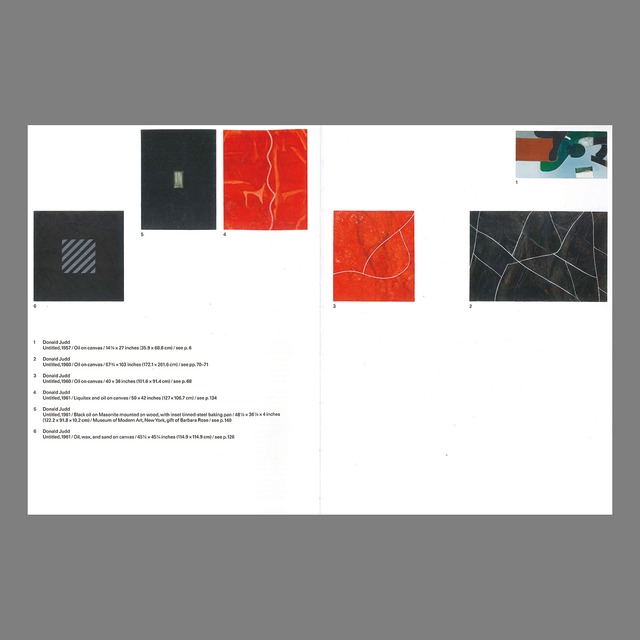 Donald Judd: 1957-1963, Paintings and Objects