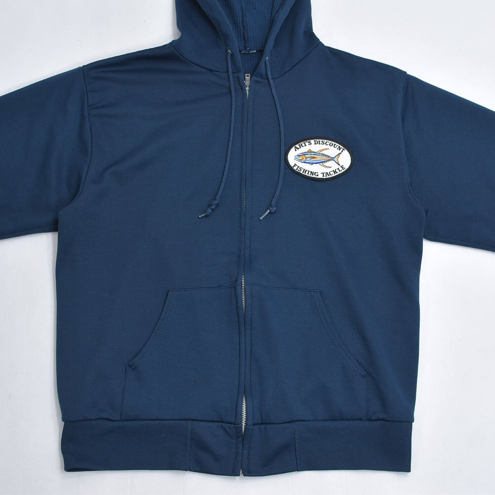 Vintage ワッペン付き フルジップ サーマルパーカー ダブルフェイス