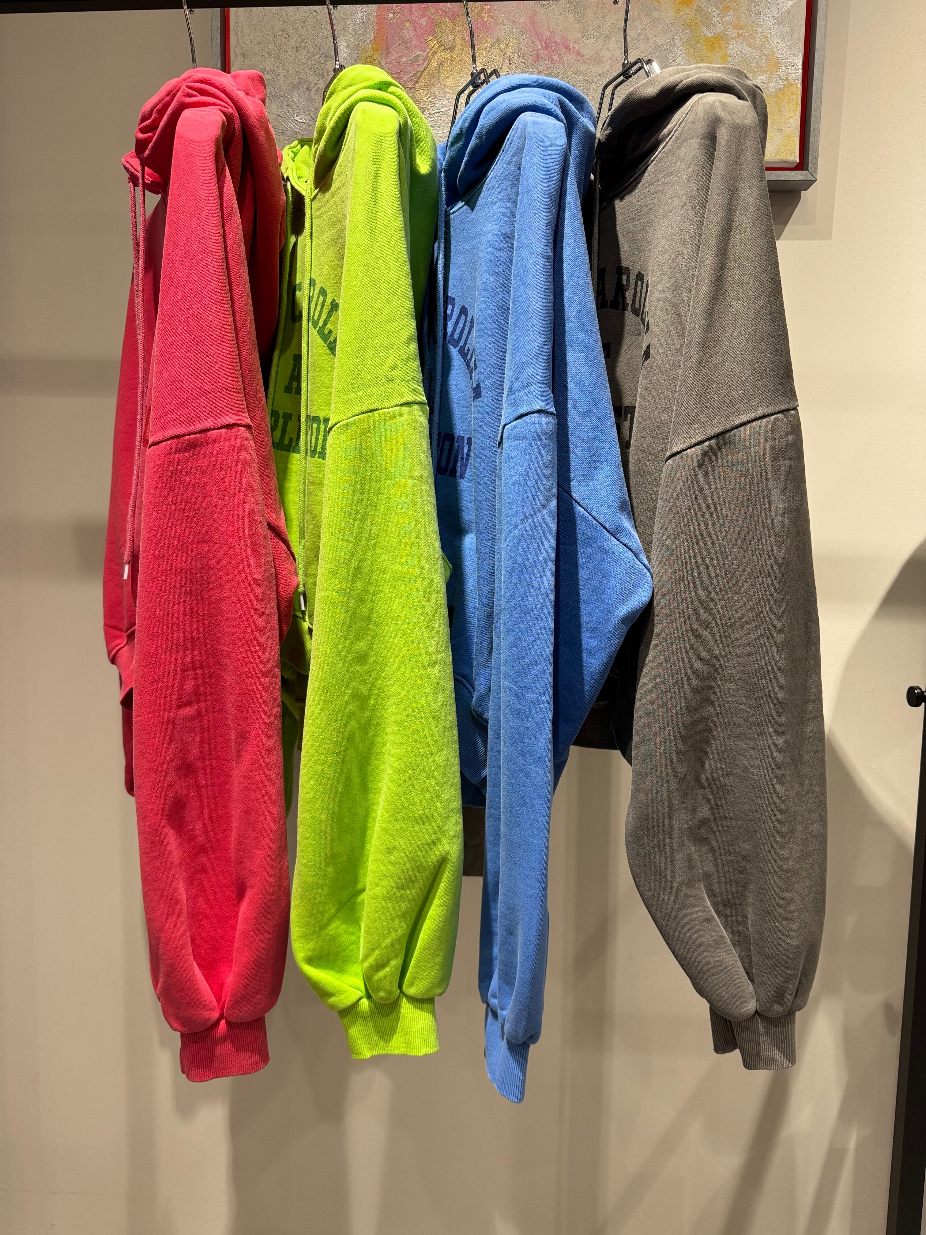 front logo color hoodie