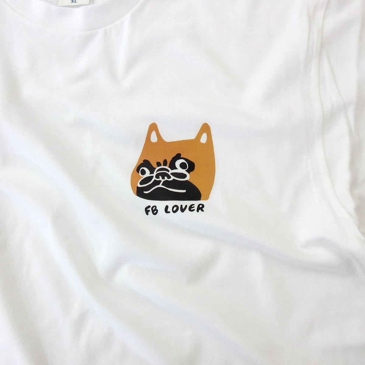 おとぼけ フレブル Tシャツ ワンポイント dog62 犬 ブヒ フレンチ
