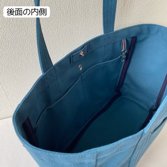 【全9色】「軽いボックストート」通勤サイズ／倉敷帆布 8号帆布【受注制作】
