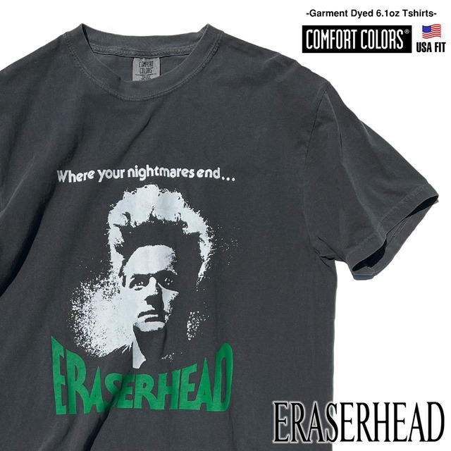 イレイザーヘッド　ERASERHEAD 「HENRY」Tシャツ Tシャツ  【Comfort Colors】 デヴィッドリンチ　David Lynch Film　 1977　映画Tシャツ　カルト映画　--- 1717-eh-henry