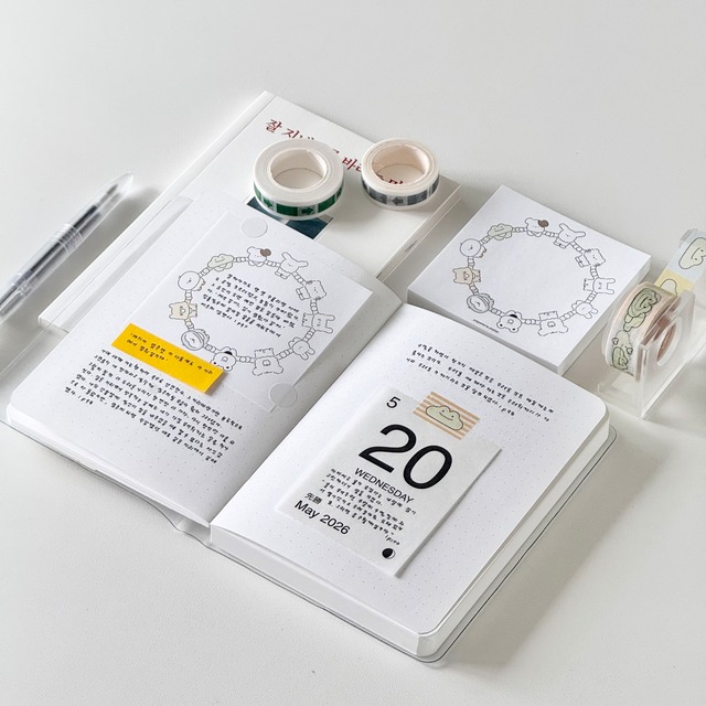 ★新作予約 papeterie.atelier 〔memo-강강술래-〕