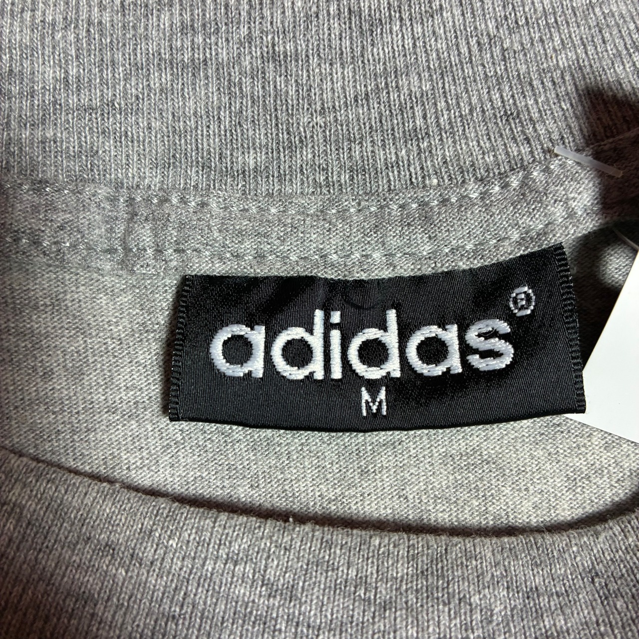 00s adidas ロゴTシャツ グレー トレフォイル アディダス