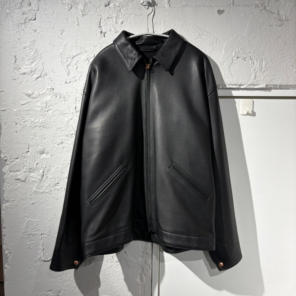 COMOLI コモリ 25AW Calfskin Zip Short Jacket レザージャケット C03