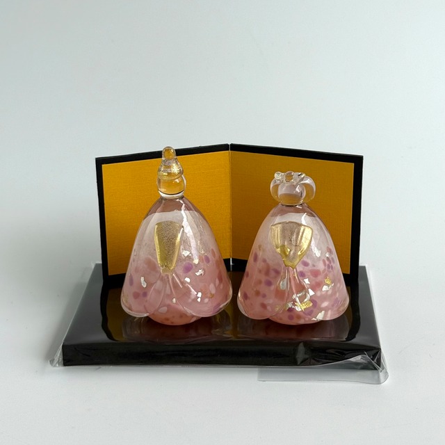 極楽寺がらす工房　小桜【黒台・屏風付き】