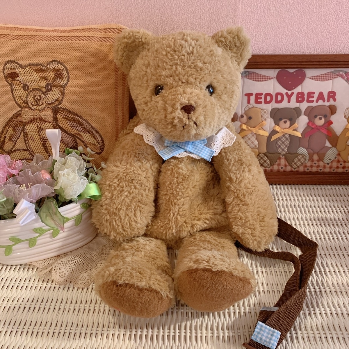 Teddy Bear with Bag and Bow main image 1