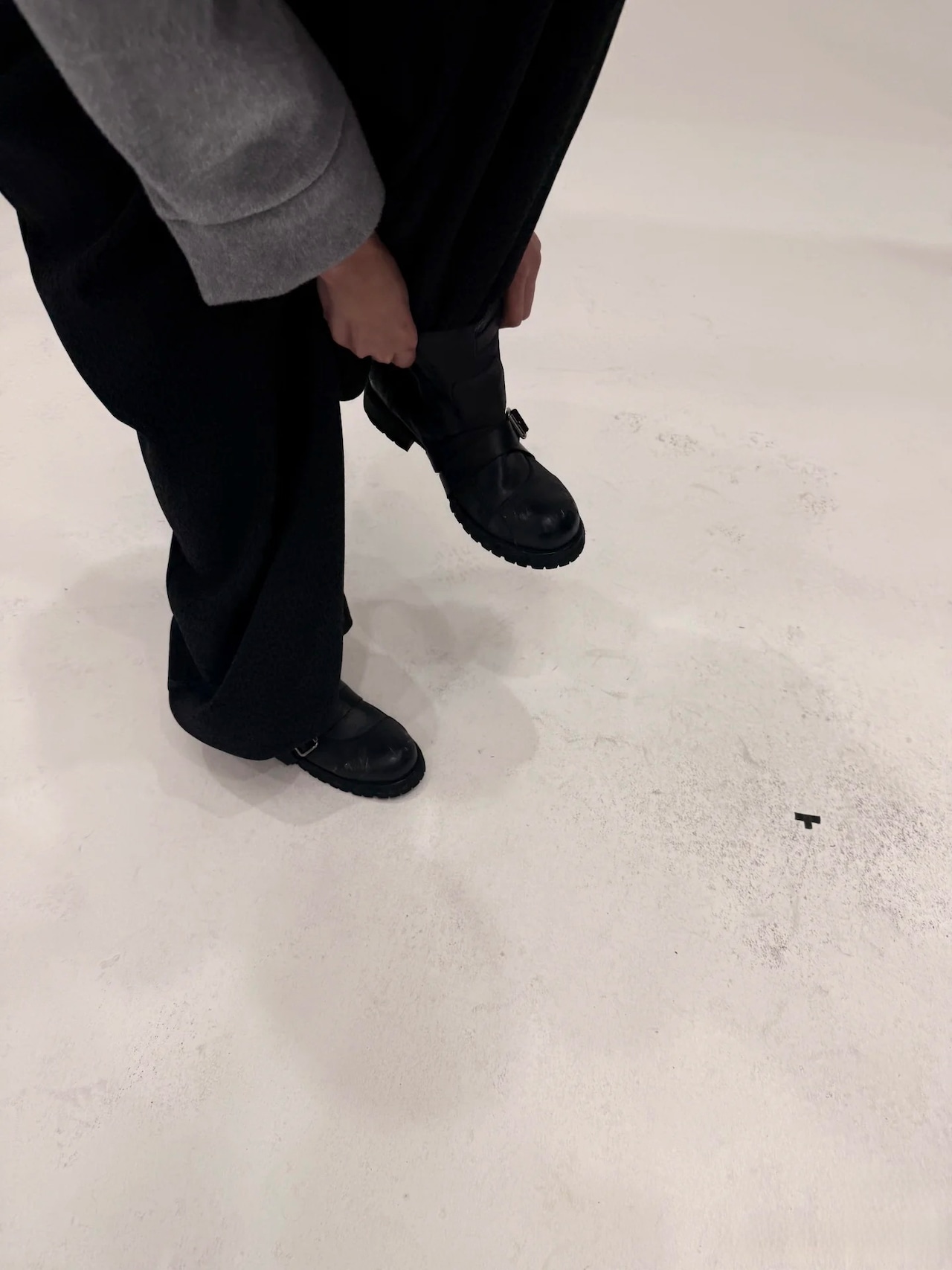 JCAESAR STUDIO Distressed Leather Engineer Boots