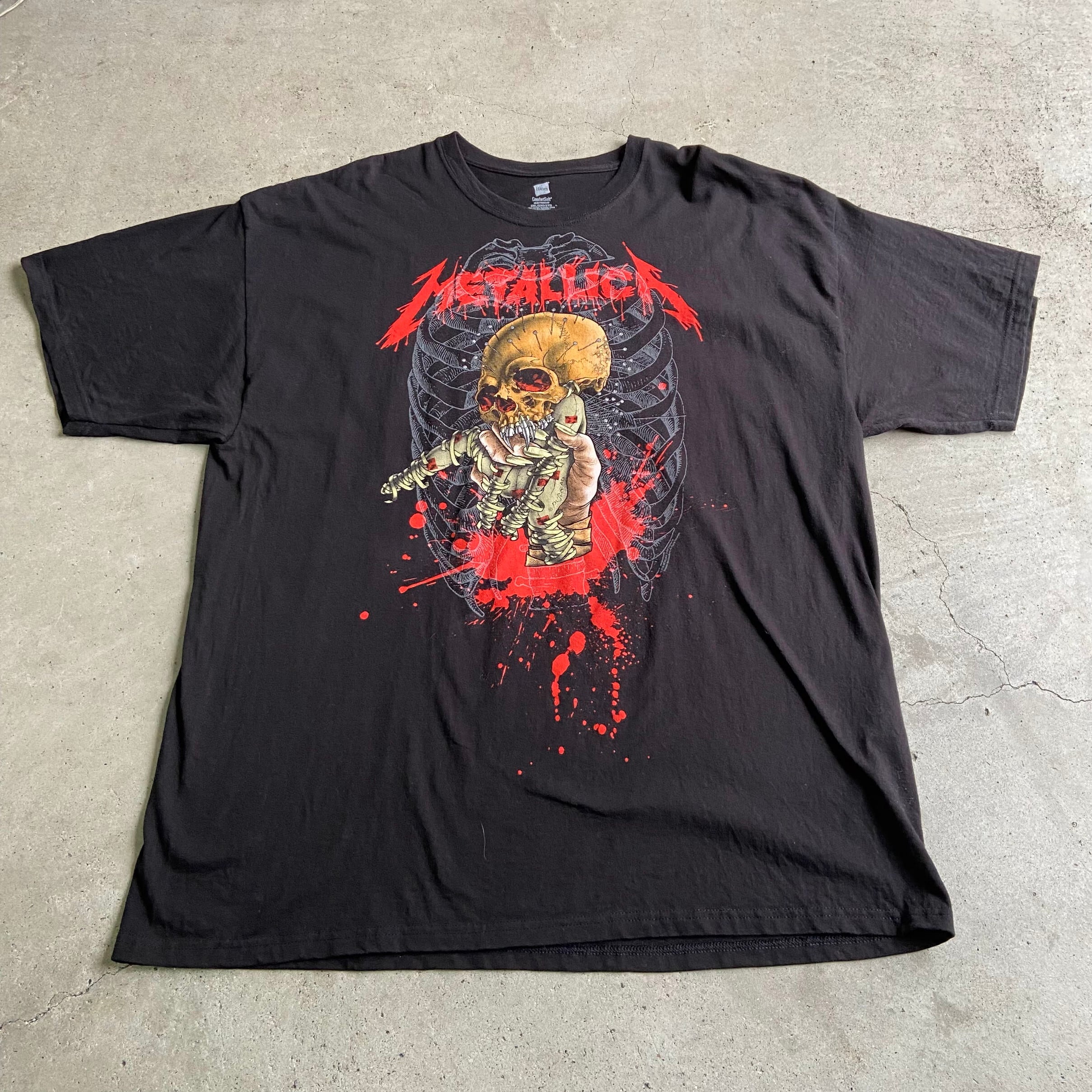 00年代 ビッグサイズ METALLICA メタリカ PUSHEAD スカル バンドT 