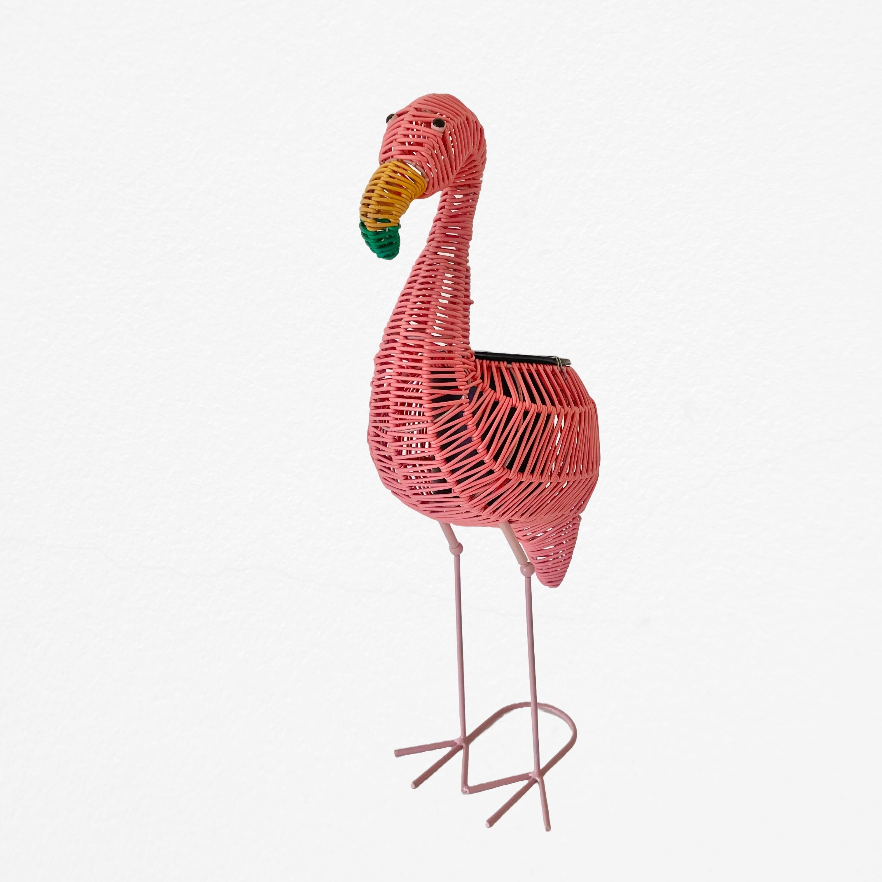 Flamingo Woven Planter w30cm×D15cm×H55cm フラミンゴ バスケット