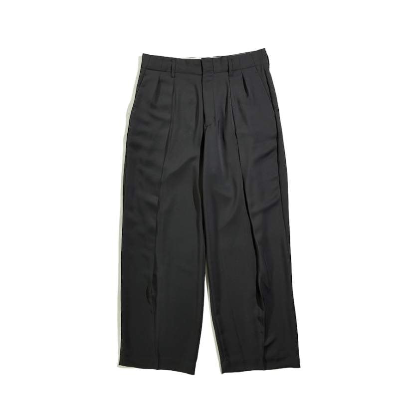 GABARDINE DOUBLE TUCK PANTS / ギャバジンダブルタックパンツ (BEIGE