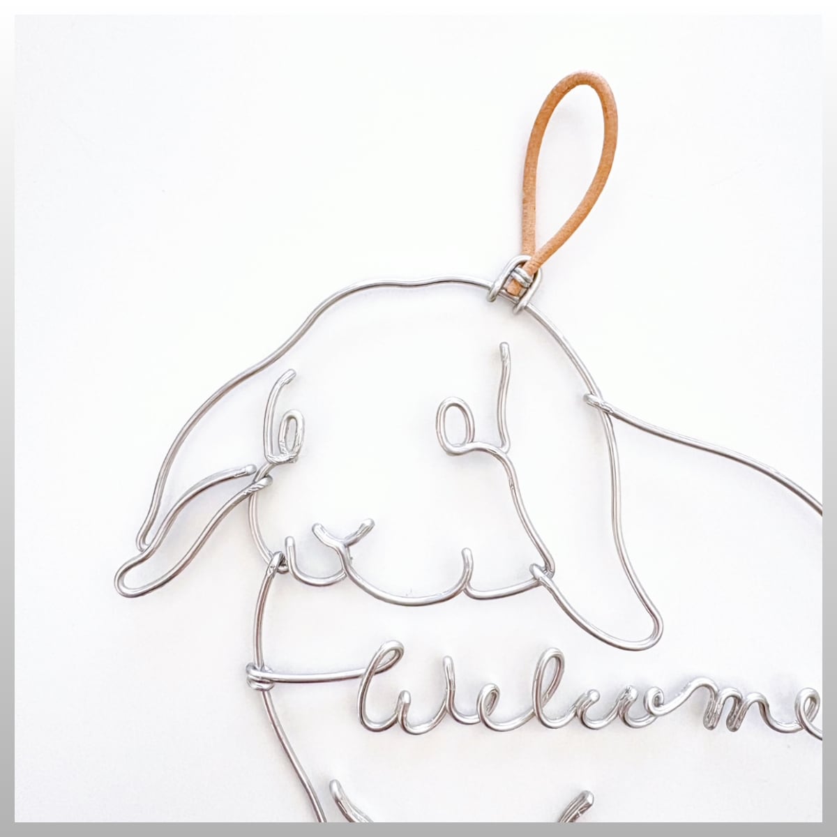 CHIKA WIRE ウエルカムシルエットオーナメント（小）ロップイヤー