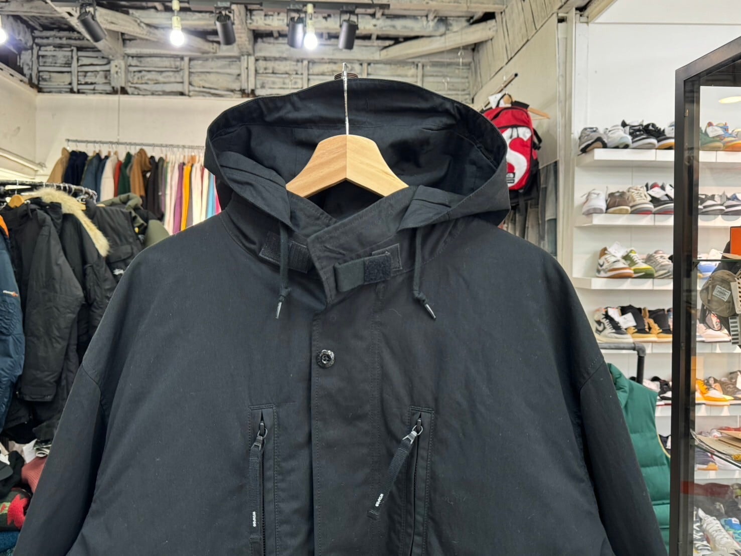 WTAPS WSFM JACKET NYCO WEATHER BLACK 04 212WVDT-JKM05 04906 WTAPS WSFM JACKET NYCO WEATHER BLACK 04 212WVDT-JKM05 04906
