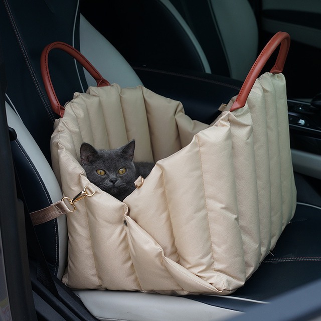 179.【車載ペットベッド】多用途 シンプルデザイン 持ち運び容易 快適性 猫も犬も使える