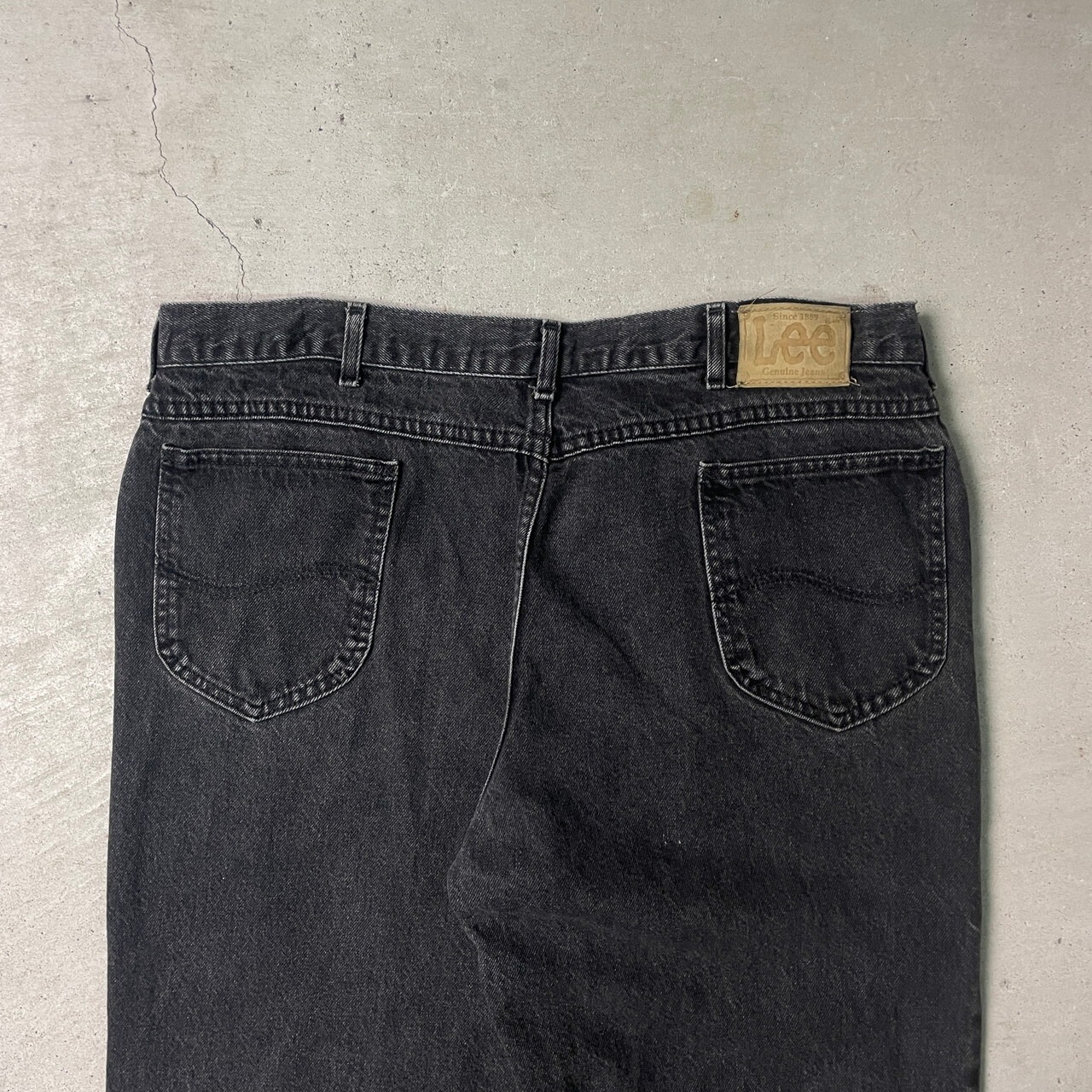 90〜00年代 Lee リー ブラックデニムパンツ テーパード メンズW40 古着 