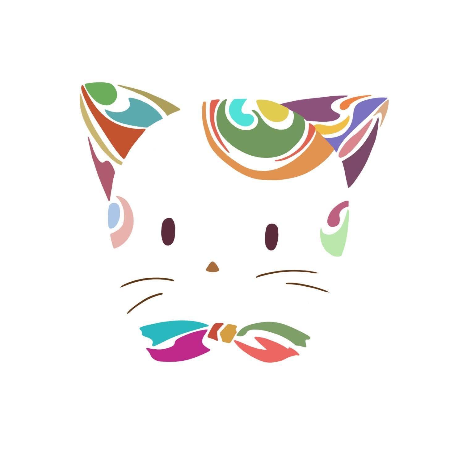 【コーヒーアート】ねこ ねこ道楽】 ドリップコーヒー アート「Happy」 アートの贈り物 プチ
