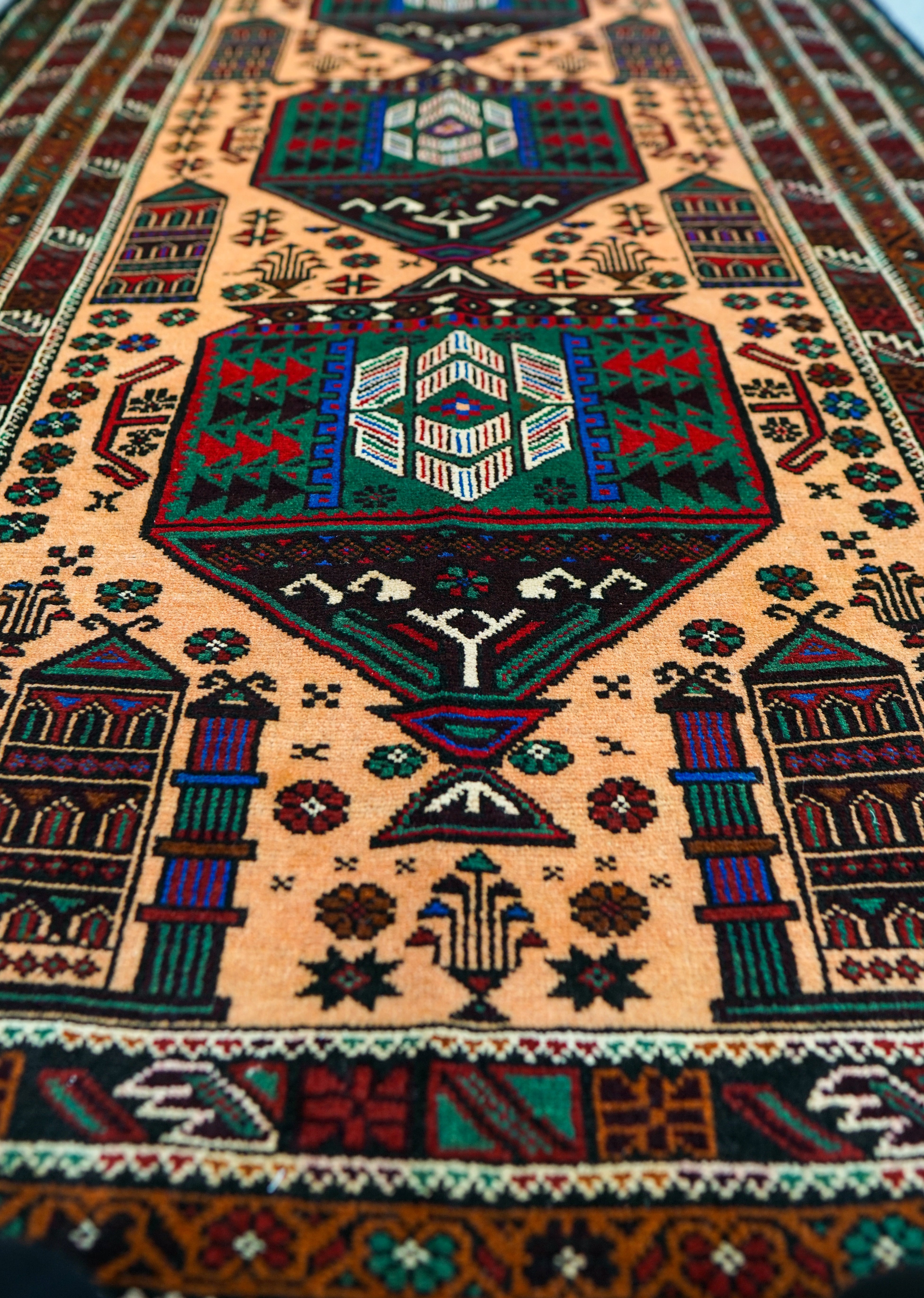 210×117cm【ペルシバルーチ トライバルラグ】 | Decorworks 210×117cm【ペルシバルーチ トライバルラグ】 | Decorworks