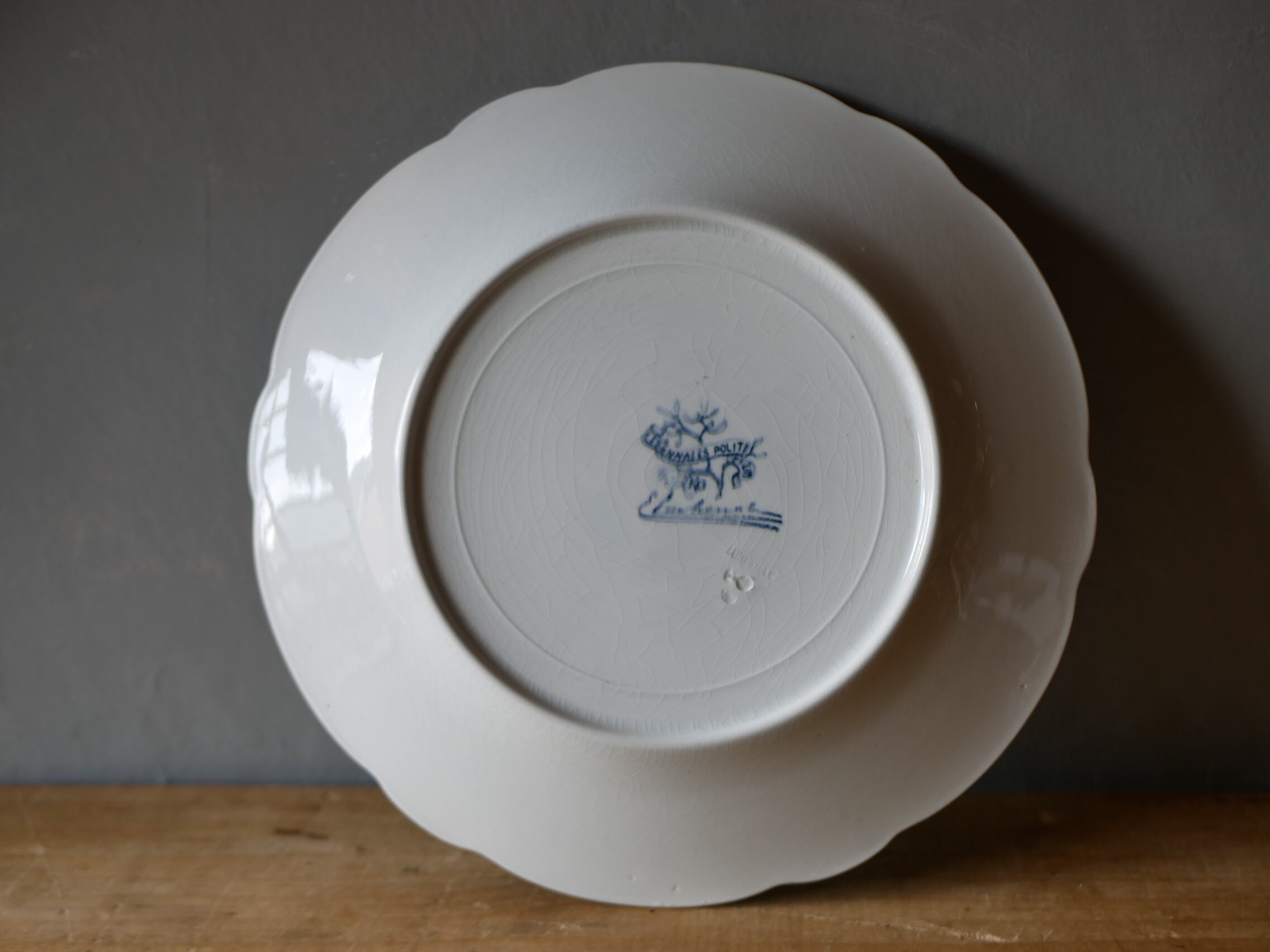 No.5 ディナープレート 宿り木 ヤドリギ フランスアンティーク