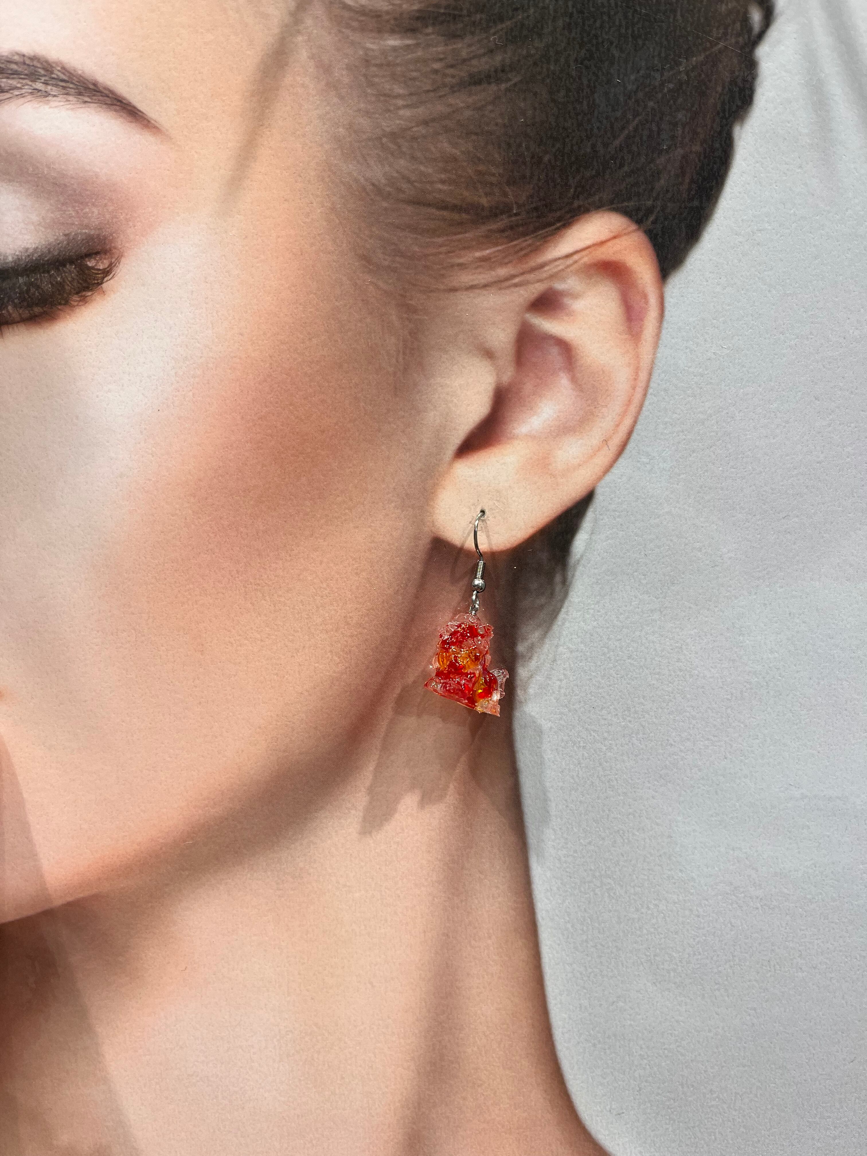 シーサーピアス（オレンジ）