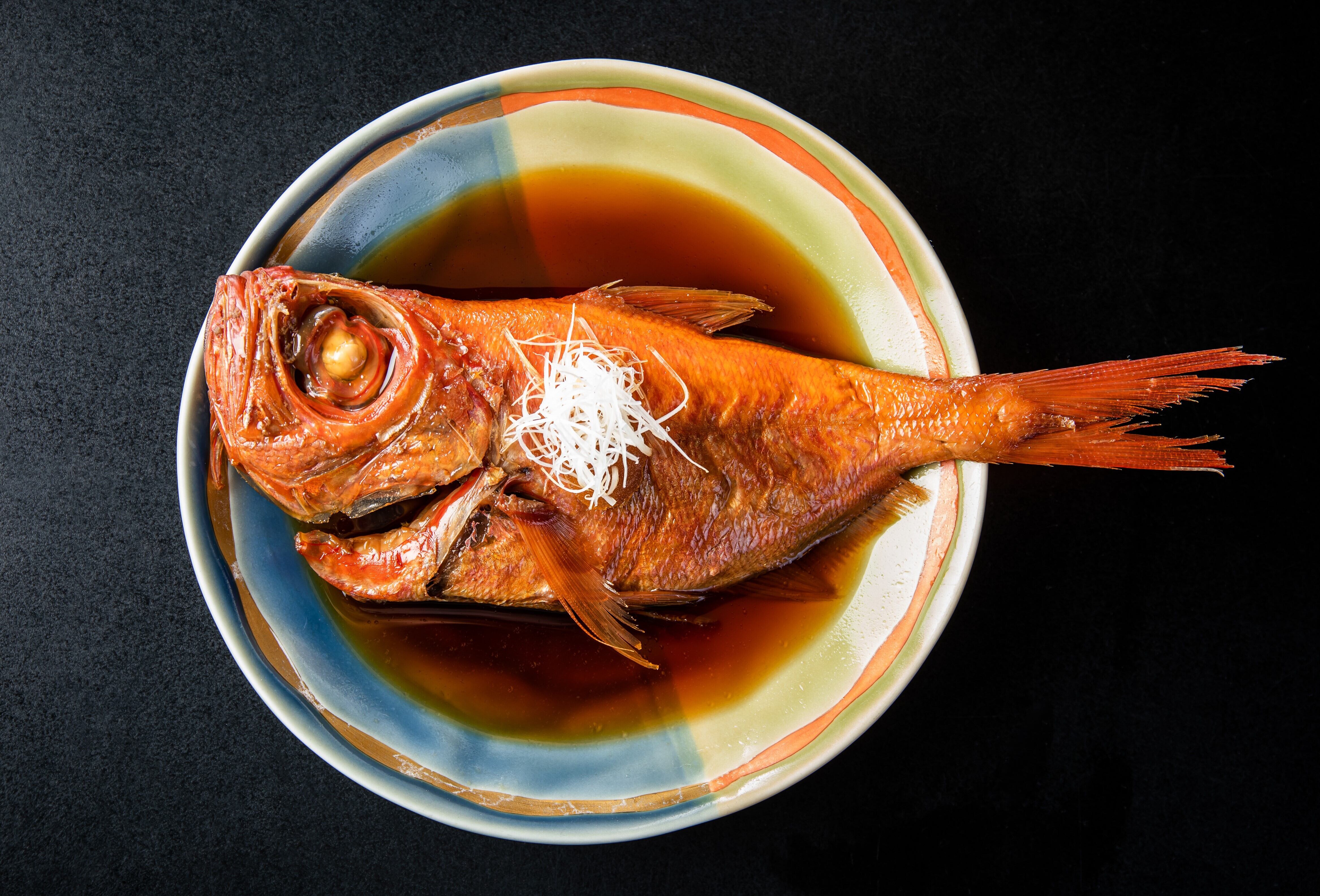 yubanamankai　自慢の逸品】金目鯛の姿煮(1匹）　ギフト用に最適です。ご自宅用にもどうぞ。