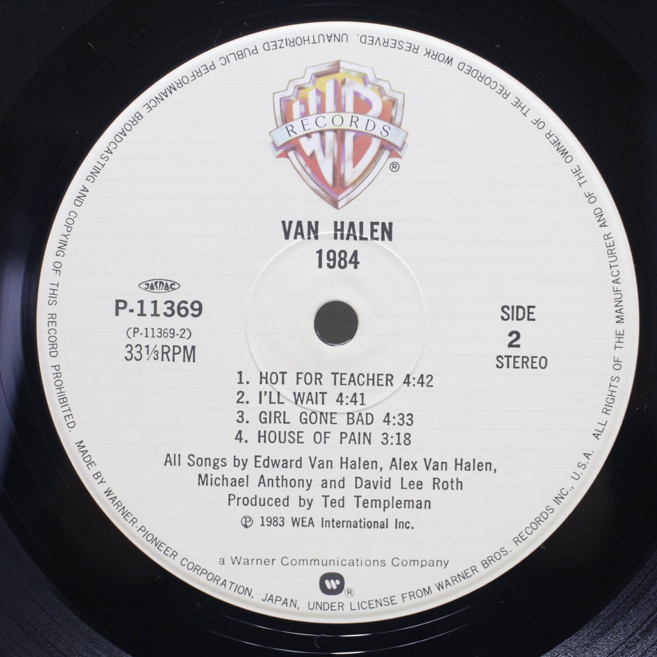 Van Halen / 1984 [P-11369] - 画像4