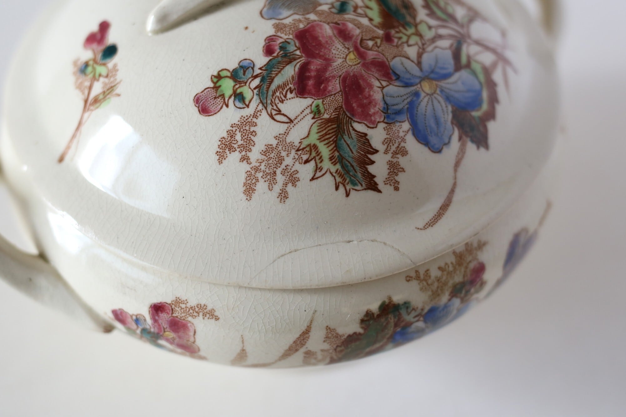 フランス アンティーク ONNAING窯 dinete スーピエール polychrome N