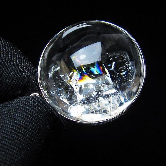 アイリスクォーツ 水晶 ペンダント 虹入り おまかせ便 一点物 112-14196