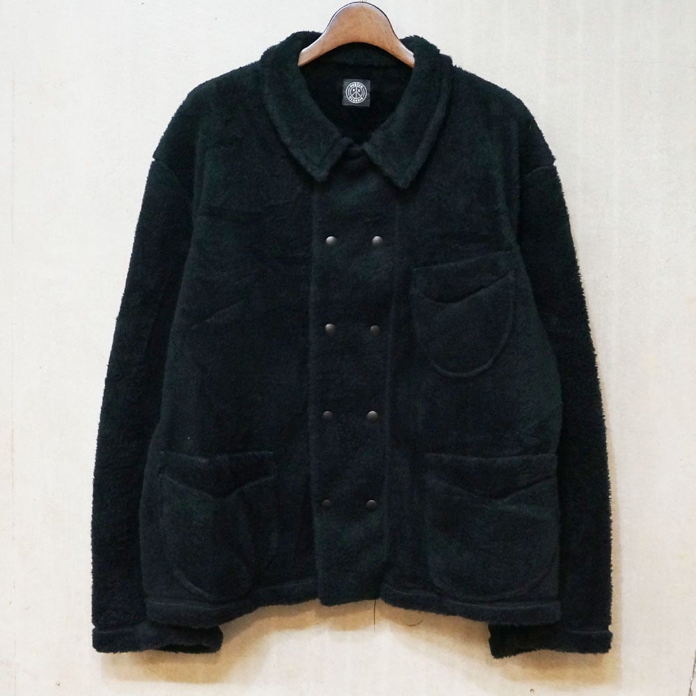 PORTER CLASSIC (ポータークラシック) FLEECE FRENCH JACKET - BLACK - フリースフレンチジャケット ブラック